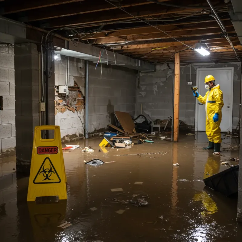 Flooded Basement Electrical Hazard in Bayfield County, WI Property